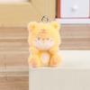 Flocked Zodiac Animal Pals Creative DIY Decoration for Bags Keychains Home Decor Cute Plush Charm Ornament Gift