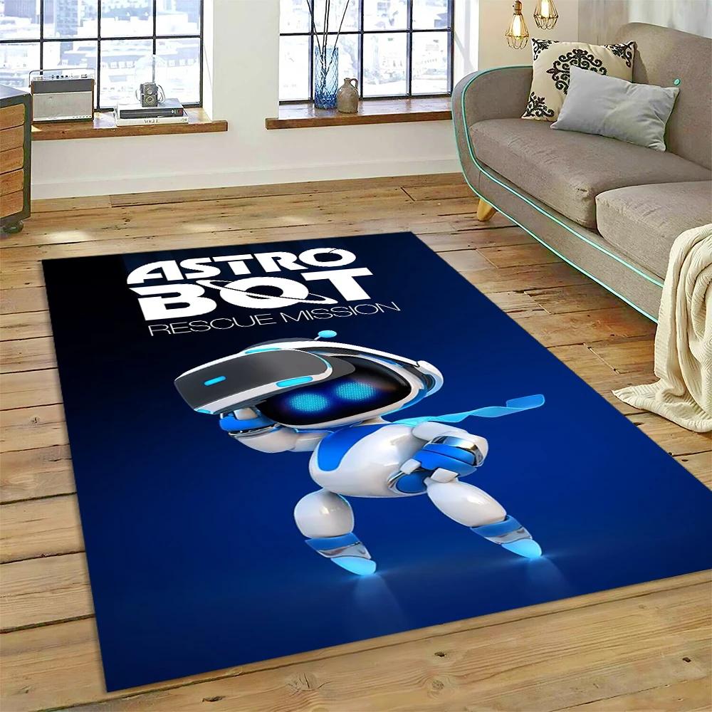 Νέο 27 Στυλ Astro Bot Παιχνίδι Κινούμενο Σχέδιο Ρομπότ Δώρο Χαλί για Σαλόνι Υπνοδωμάτιο Σπίτι Διακόσμηση Καναπέ, Παιδικό Αντιολισθητικό Πατάκι Δαπέδου