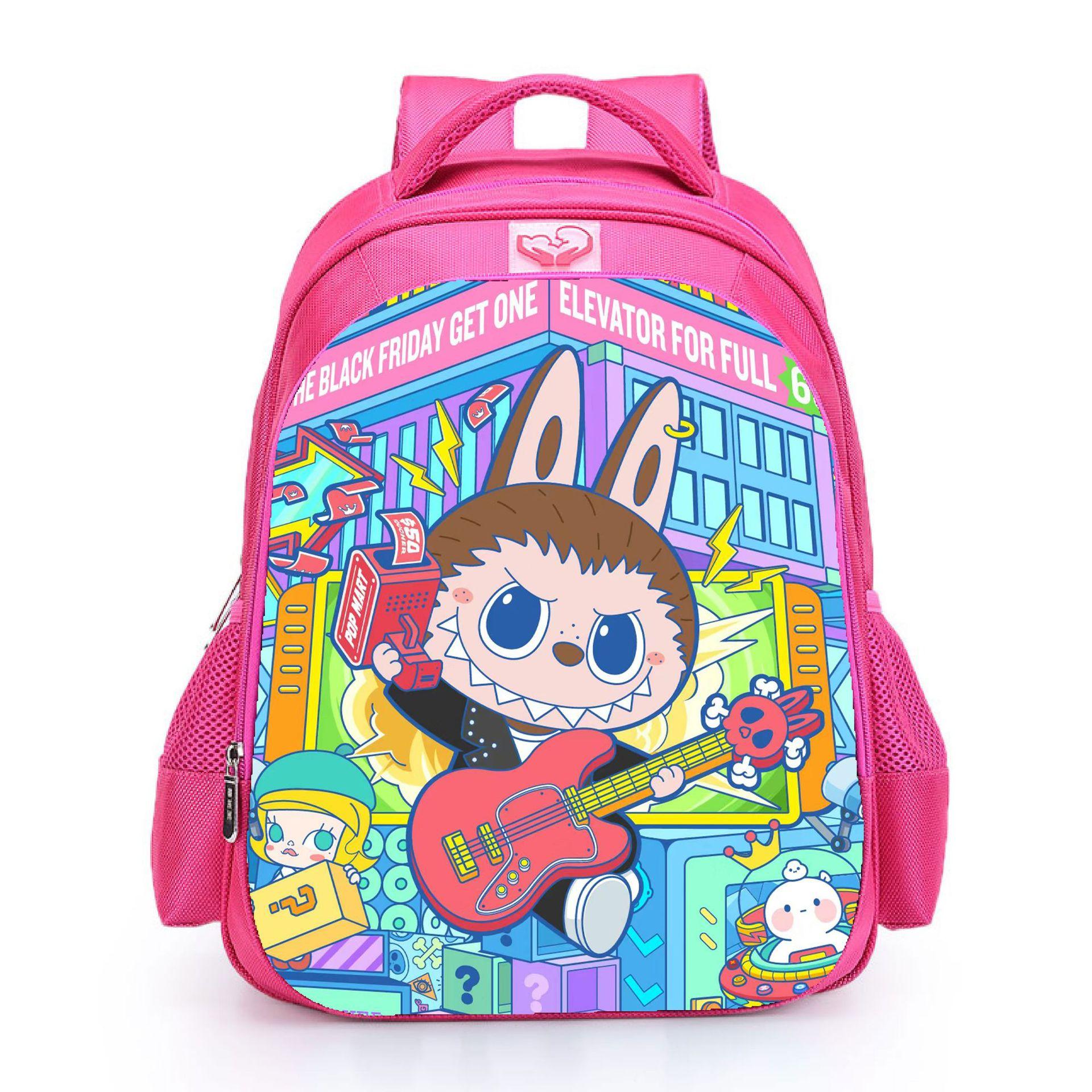 

Labubu School Bag Student Polyester Comfortable Backpack Large Capacity Backpack Female 5403 S