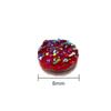 50Pcs/Lot 8mm Mix Colors Natural Ore Style Cabochons Convex Flat Back Resin Half Round Cabochons For DIY Jewelry Making Supplies