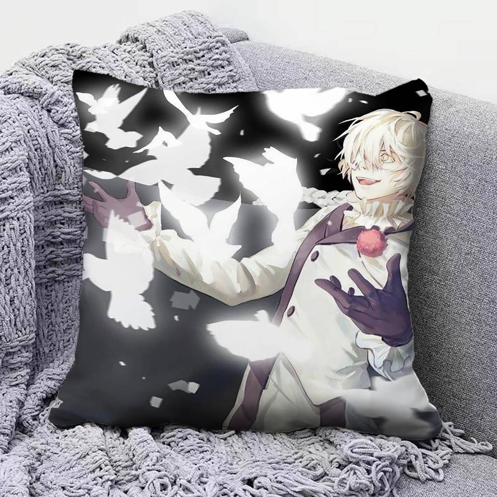 BSD Bungo Stray Dogs Nikolai Gogol   Pillow Covers, Home Sofa Cushion Covers and Aecorative Custom