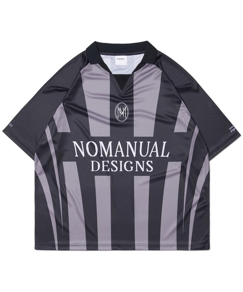 Nomaenyueol Stripe Football Shirt - Gray