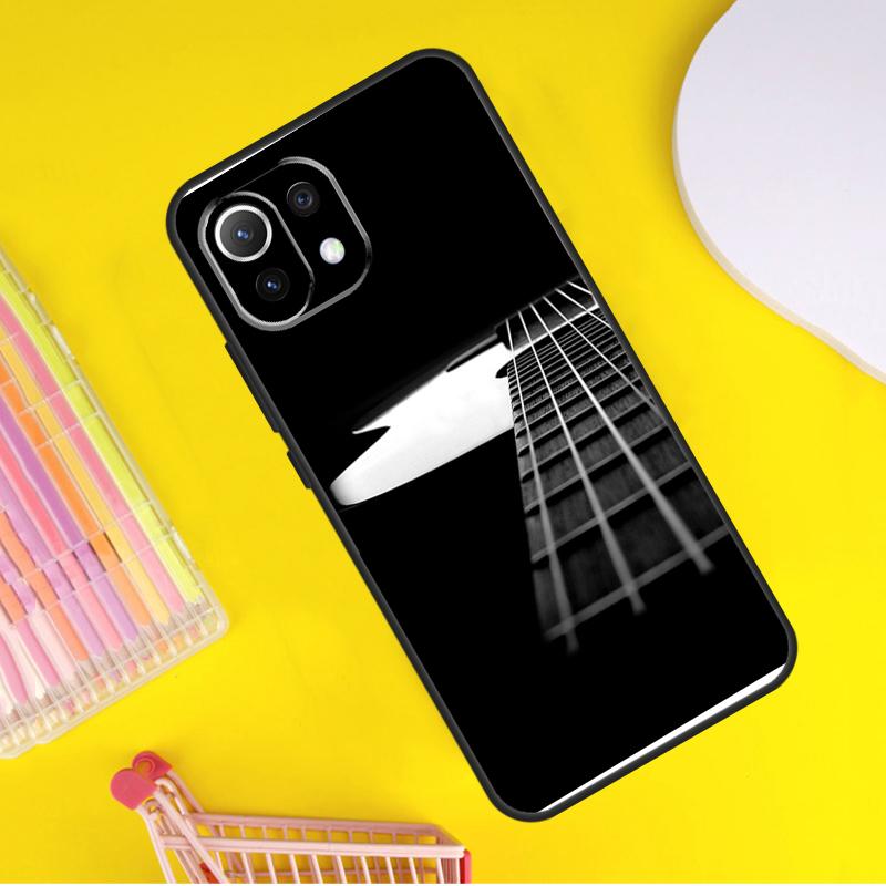 Guitar Music Cover For Xiaomi 14 Ultra 13 11T 12T 13T 14T Pro POCO X6 X7 Pro X3 X5 F3 F5 F6 M6 Pro Case