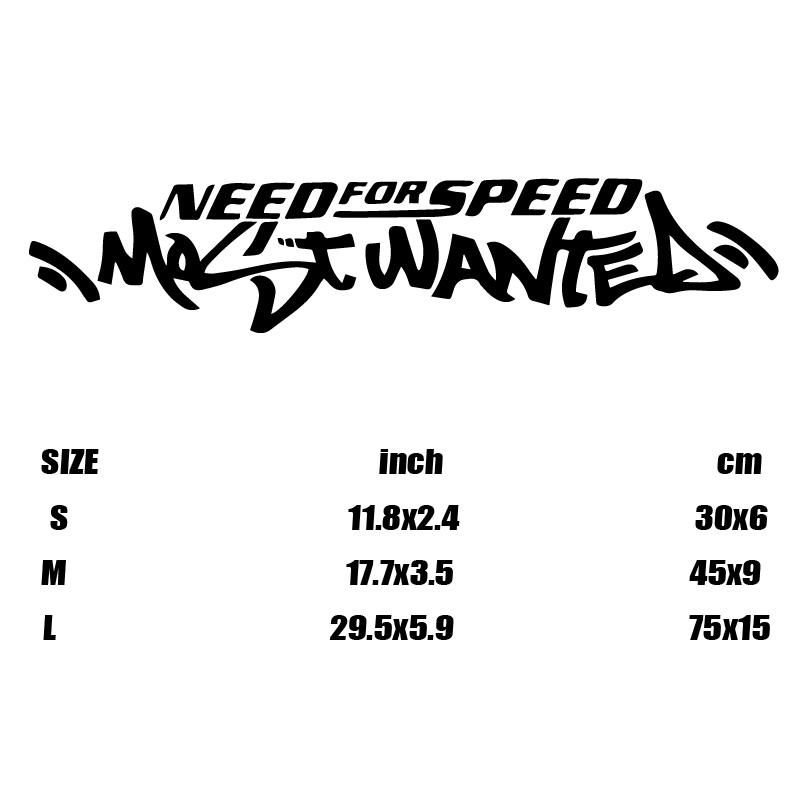 NEED FOR SPEED,MOST WANTED Stickers,Elevate Your Car s Look with this Creative Fun Car Sticker! S