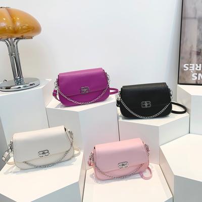 Bolsa de Moda Retrô para Mulheres Nova Tendência Casual Personalidade Nicho Moderna Bonita Bolsa Transversal de Primavera Bolsa Quadrada Pequena