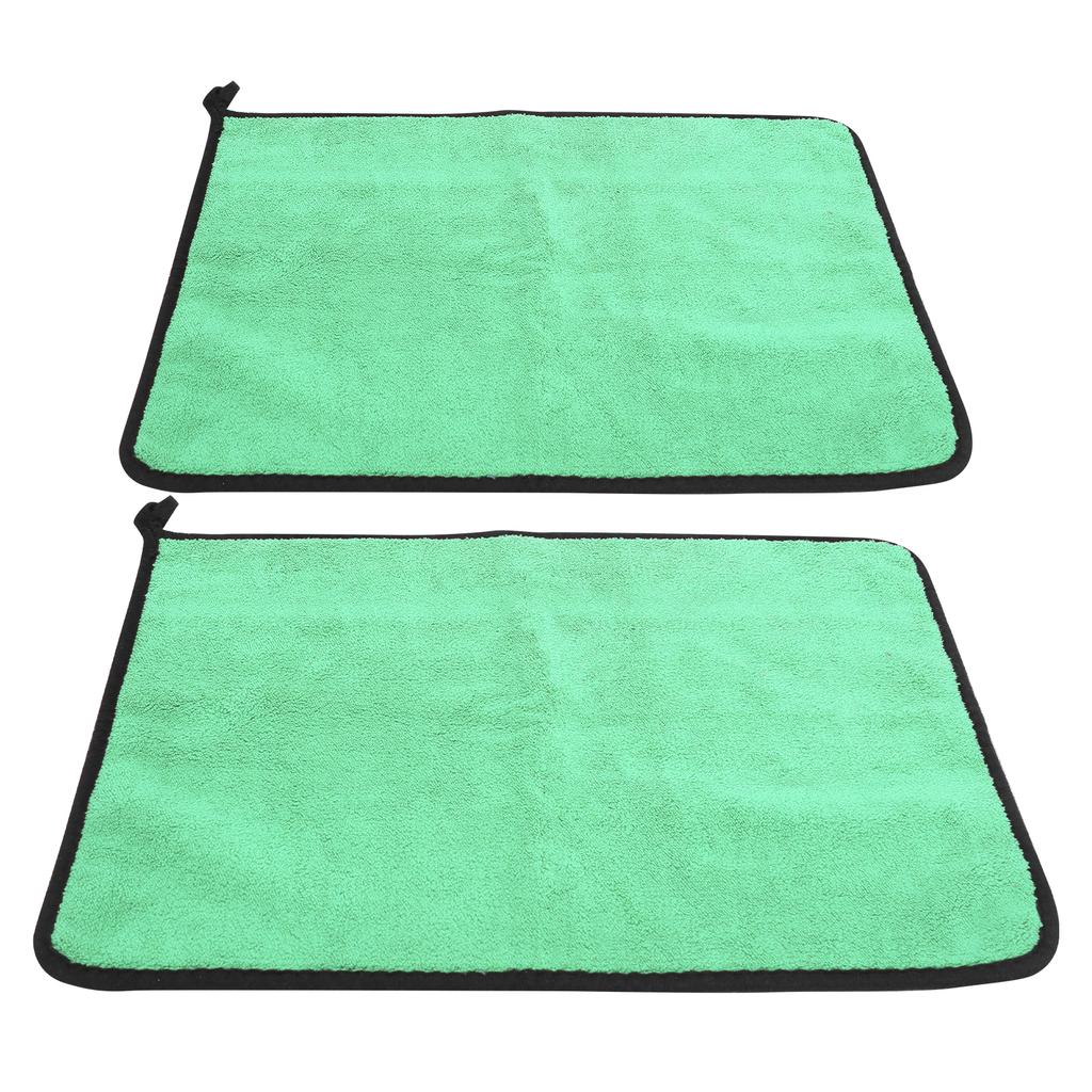 Cotton Fishing Towel Thickening Water Absorption Double Sided Color Towel Fishing Accessory(Green Gray )