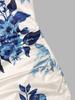 Women's Spaghetti Strap Printed Maxi Dress with Slit - Elegant Spring/Summer Evening & Vacation Attire