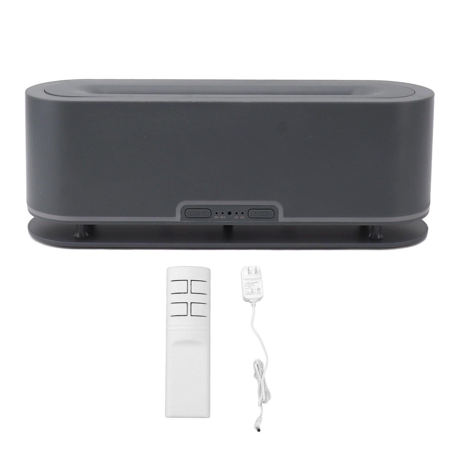 

Flame Humidifier 200ml Home Bedroom Office Simulated Flame Colorful Ambient Light Aromatherapy 2 чёрный/серый