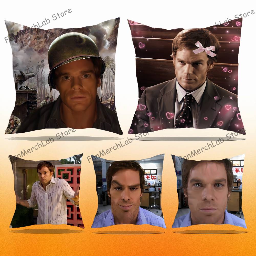 DDexter Morgan Pillowcase Pillowslip Cushion Plush Boys Girls Cartoon Anime Kawaii Decoration Kids Birthday Cute Gifts
