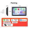 Car Radio 7 Inch Wireless CarPlay Android Auto Portable Car Stereo Multimedia Player With FM Transmitter BT WiFi AUX USB Screen