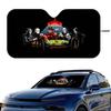 New Arrival Horrible Friends Killer Movie Holographic Windshield Sunshade Car Front Windshield 70x130cm Sun Visor Heat Reflector