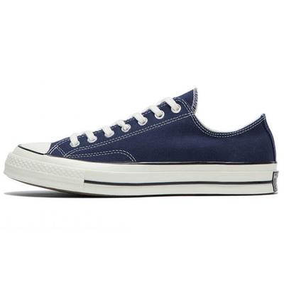 Chuck 70 Chuck Taylor All Star Trois Étoiles Décontractées Résistantes à l'Abrasion Imperméables Basse Tige Chaussures en Toile Unisexe Bleu Foncé