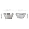 Microporous Structure Rice Strainer Beige Silver Strainer with Bowl Colander with Bowl  Meal Prep