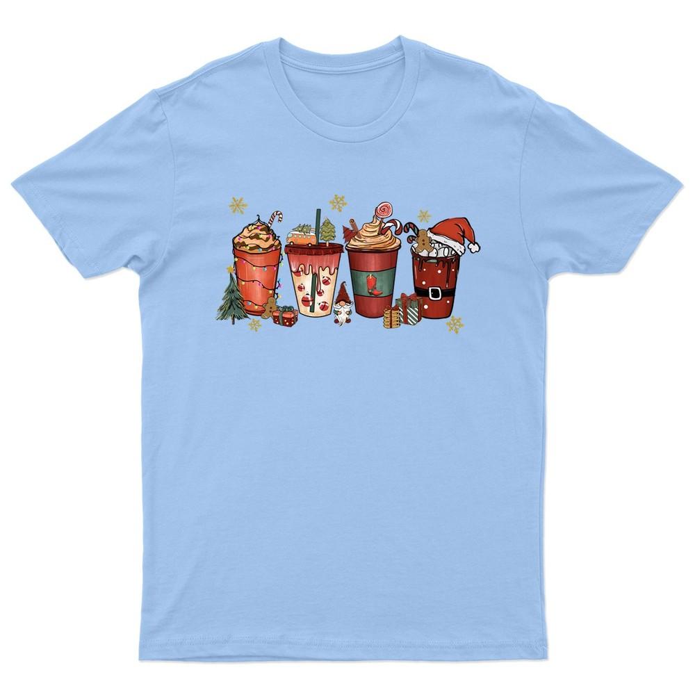 Christmas Holiday Drinks Festive TShirt Unisex Gift Retro Seasonal Funny Xmas S