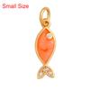 Marine Organism Sea Horse Turtle Fish Conch Shell Starfish Charm Pendant,Real 8K Gold Plated Zircon Jewelry Finding Supplies S05