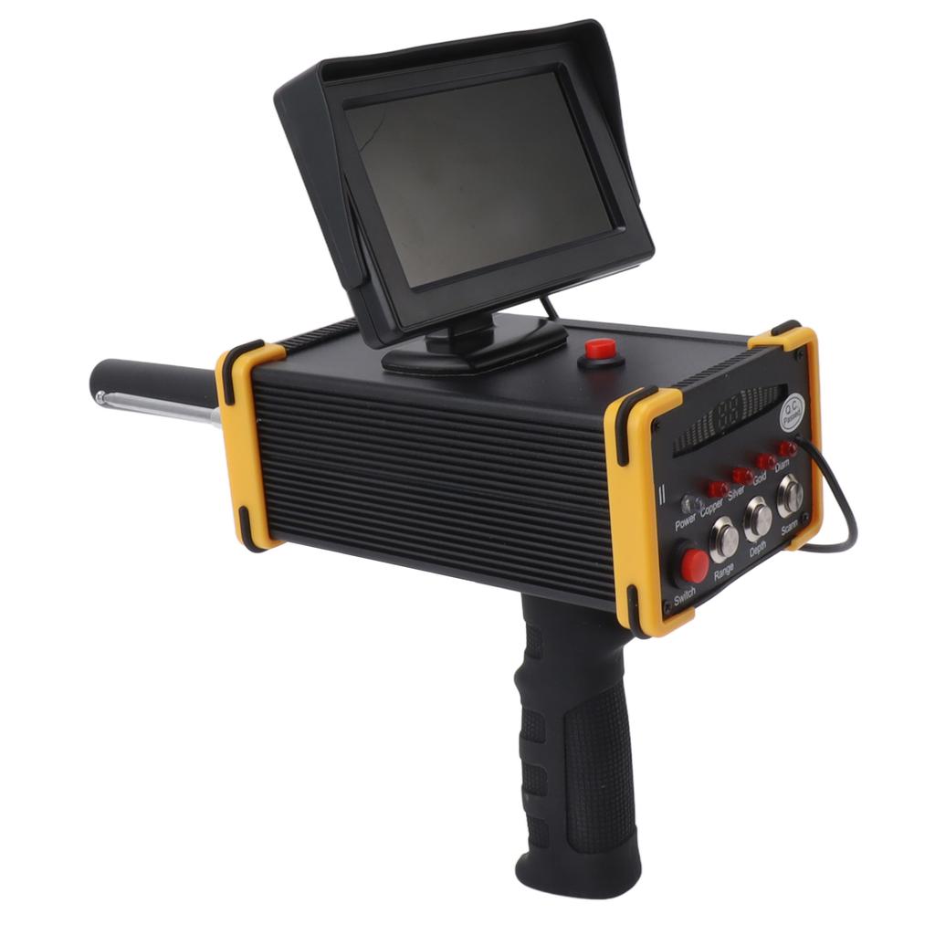 GR6000 Metal Detector Yellow Edge Display 15m Depth 1000m Range Metal Finder Scanner Equipment