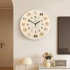 Cute Cartoon Cat Clock Penny Silent Quartz Wall Clock Home Punch-Free Simple Creative Living Room