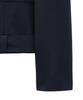 Noirer Lux Wool Belted Crop Jacket (Navy)