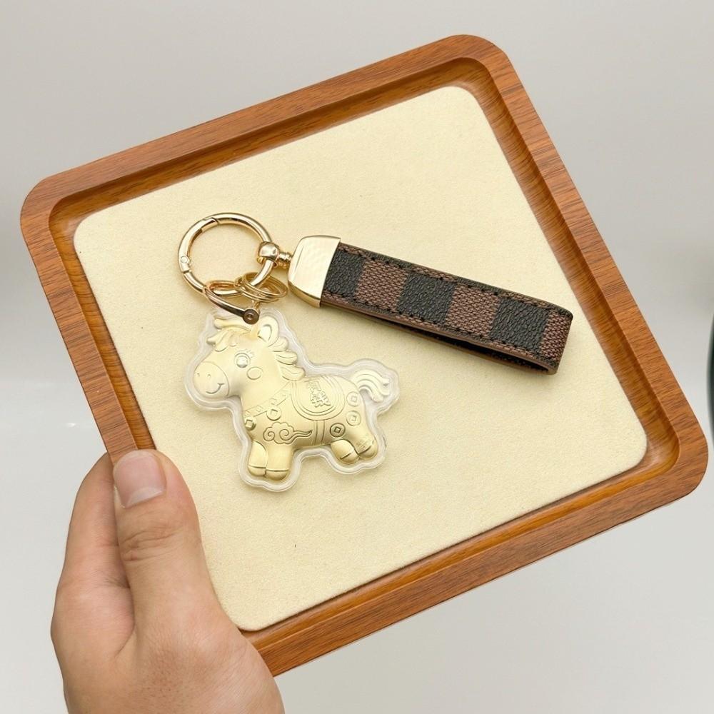 Cartoon Design Pony Keychain Decorations Bag Pendant Horse Keychains  Chinese New Year