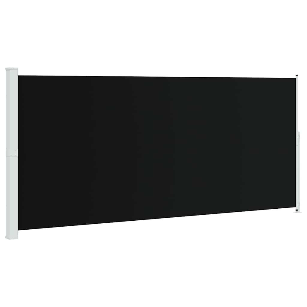 Einziehbare Seitenmarkise 220x500 cm Schwarz