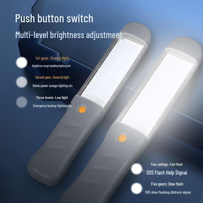 Dual Magnetic LED Work Light: Portable, Multifunctional, Rechargeable for Car Maintenance