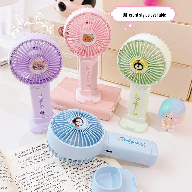 

Rechargeable Cartoon Handheld Fan - Portable Summer Gift for Children and Students Factory/Wholesale/Export/Cross-border