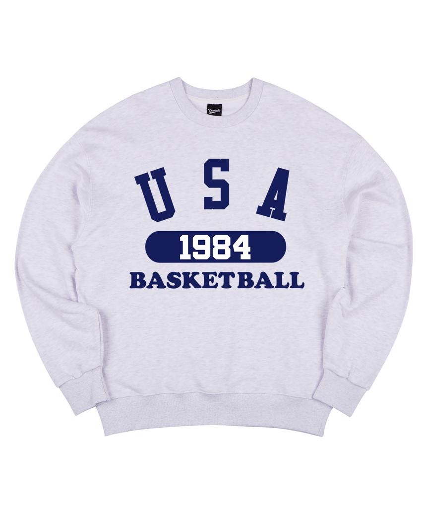CREAM SODA LAB Usa Basketball Sweatshirt Melange Navy