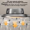 Kitchen Countertop Organizer Chopstick/Cutter Storage Rack, Wall Mounted Suction Cup Installation, Heavy Duty Carbon Steel No Drill Utensils