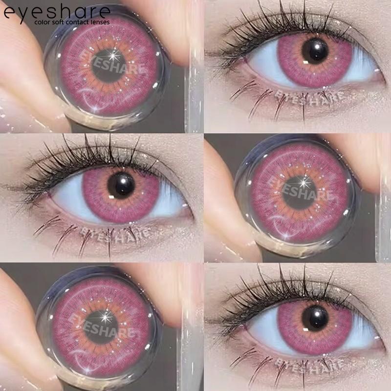 Eyeshare Neueste farbige Kontaktlinsen für Augen Pink/Blau/Grün Farbige Augen Make-up Kontakt 6 Monate Kosmetik