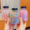 1000pcs/Barrel Cute Candy Hair Rope for Kids Multicolor No Damage Scrunchie Able Girls Hair Accessories