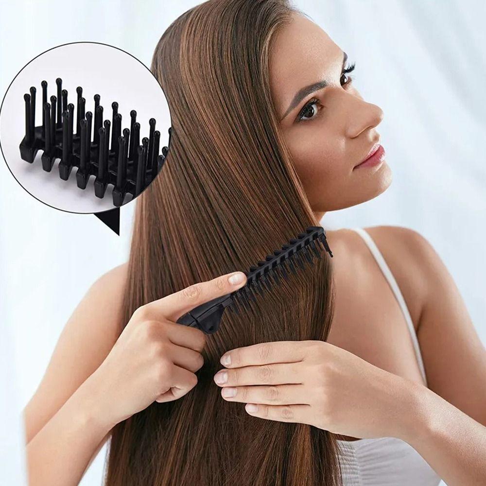 4pcs Oil Head Folding Pocket Combs Hair Brush Hairdressing Combs Portable Hair Comb  Man Women