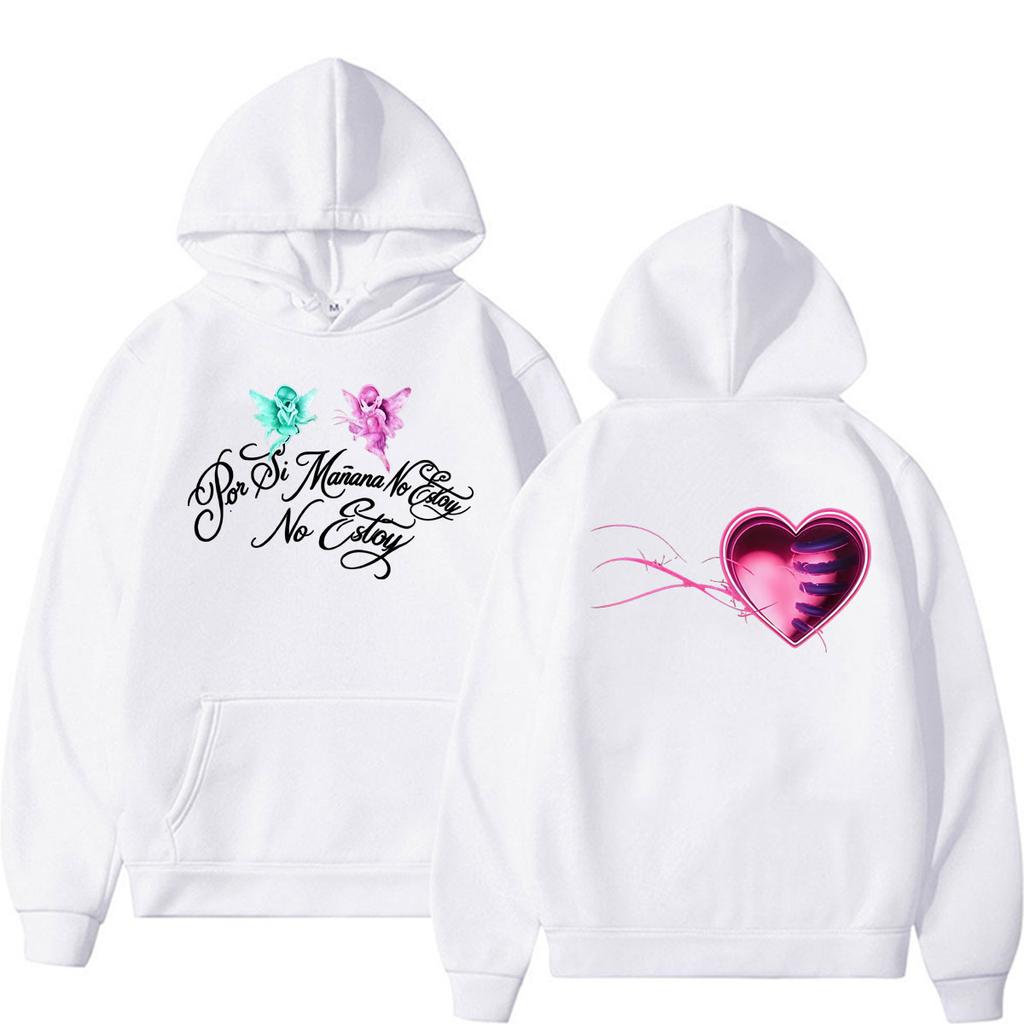 Omar Courtz Por Si Manana No Estoy Tour Heart Hoodies Unisex Vintage Fashion Aesthetic Sweatshirt Casual Long Sleeve Pullover