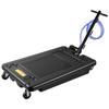 Low Profile Oil Drain Pan, 64 L Capacity, Rolling Oil Drain Pan with Electric Pump & 2.2 M Hose, Leak-proof & Corrosion-resistant, Fit for Cars, SUVs,