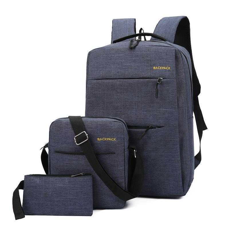 Batoh Three Piece Business Backpack Batoh plátěná taška Studentská taška