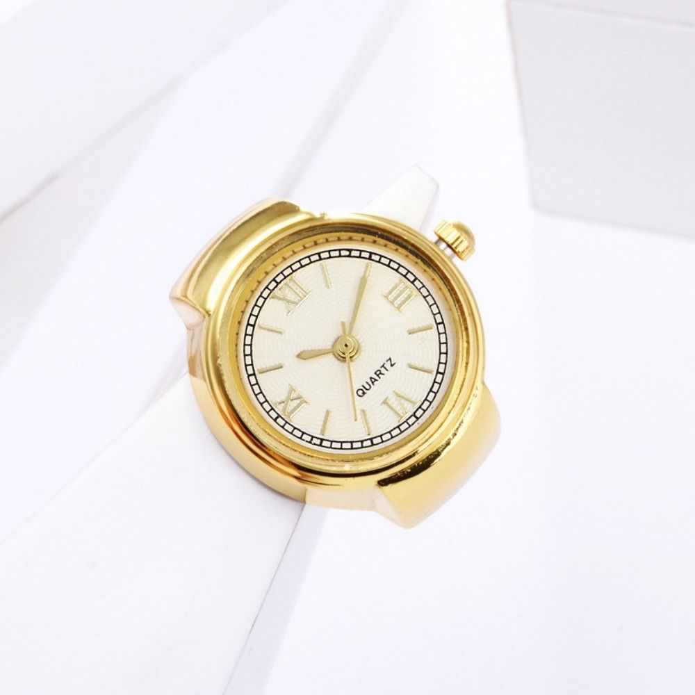 Vintage Ring Watches Mini Elastic Strap Ring Fashion Quartz Watch Rings Jewelry