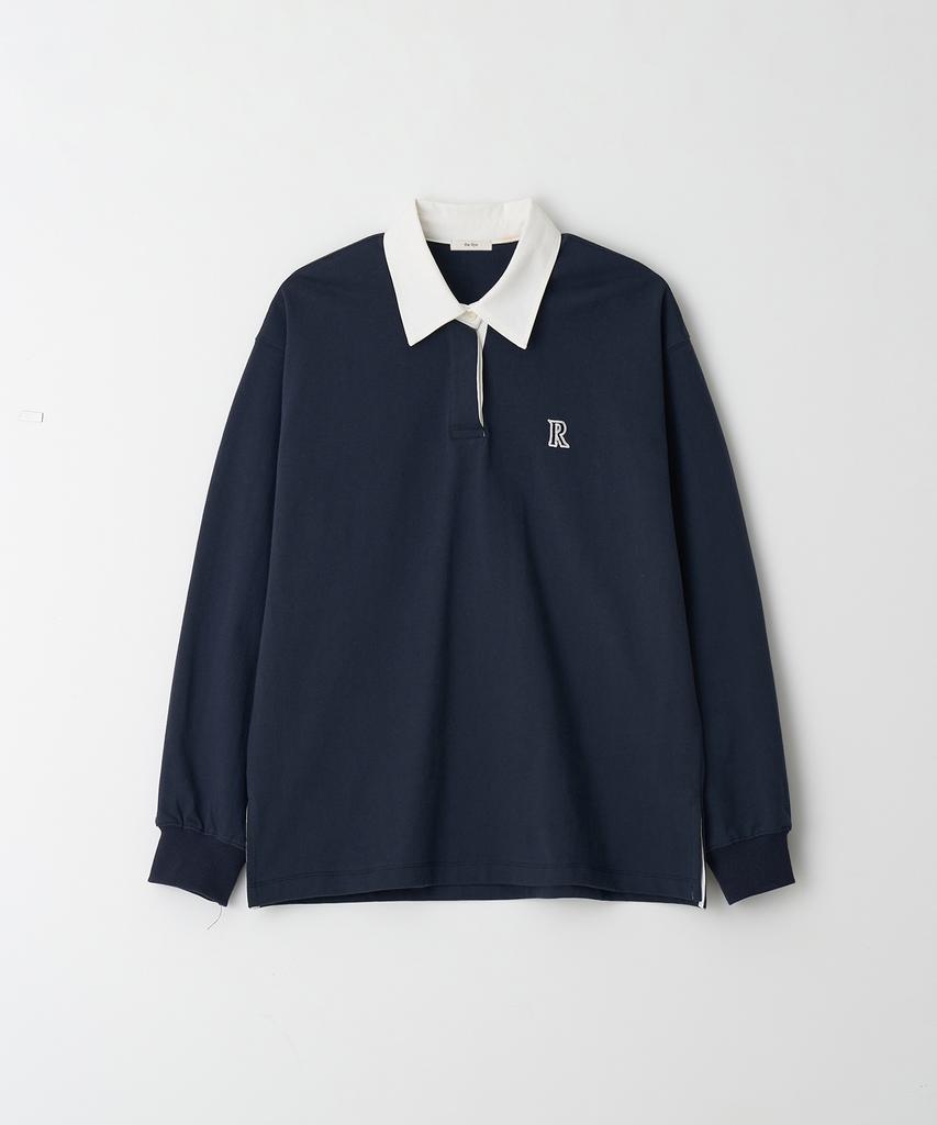 THERYE Classic Logo Collar Sweatshirt(Navy)