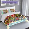3pcs Custom Name He-Man and the Masters of the Universe Set,Includes 1 Duvet Cover and 2 Pillowcases,All-season Bedroom Decor