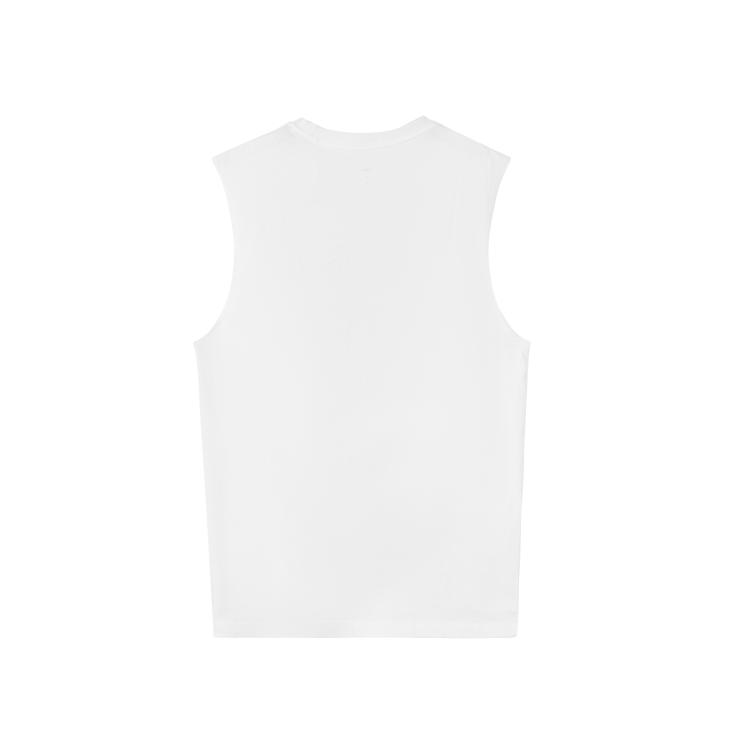 Li Ning Breathable Loose Casual Outdoor Sports Sleeveless Vest Men Tops White YVSV029-1