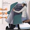Thick Fleece-Lined PVC Windproof Winter Cover for Electric Vehicles & Motorcycles