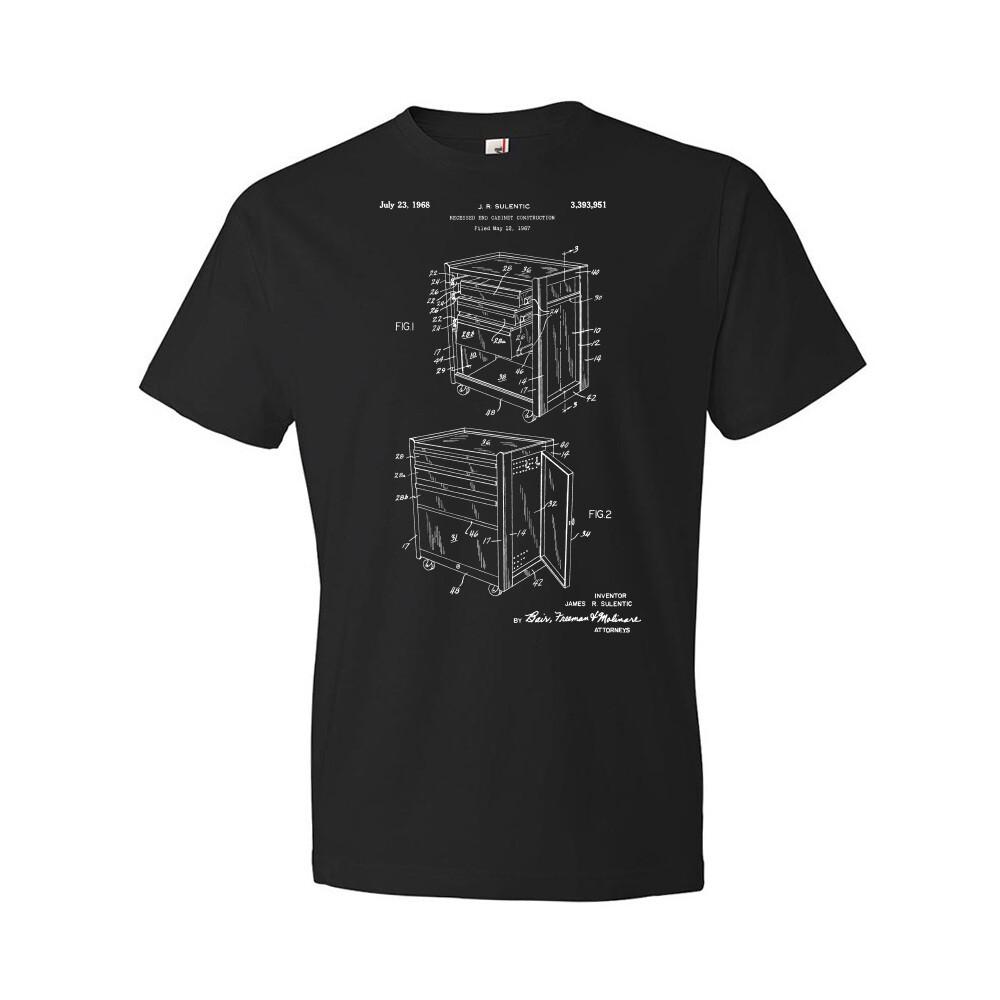 Mobile Workbench Patent Shirt Auto Mechanic Handyman Gift Workshop Tee S