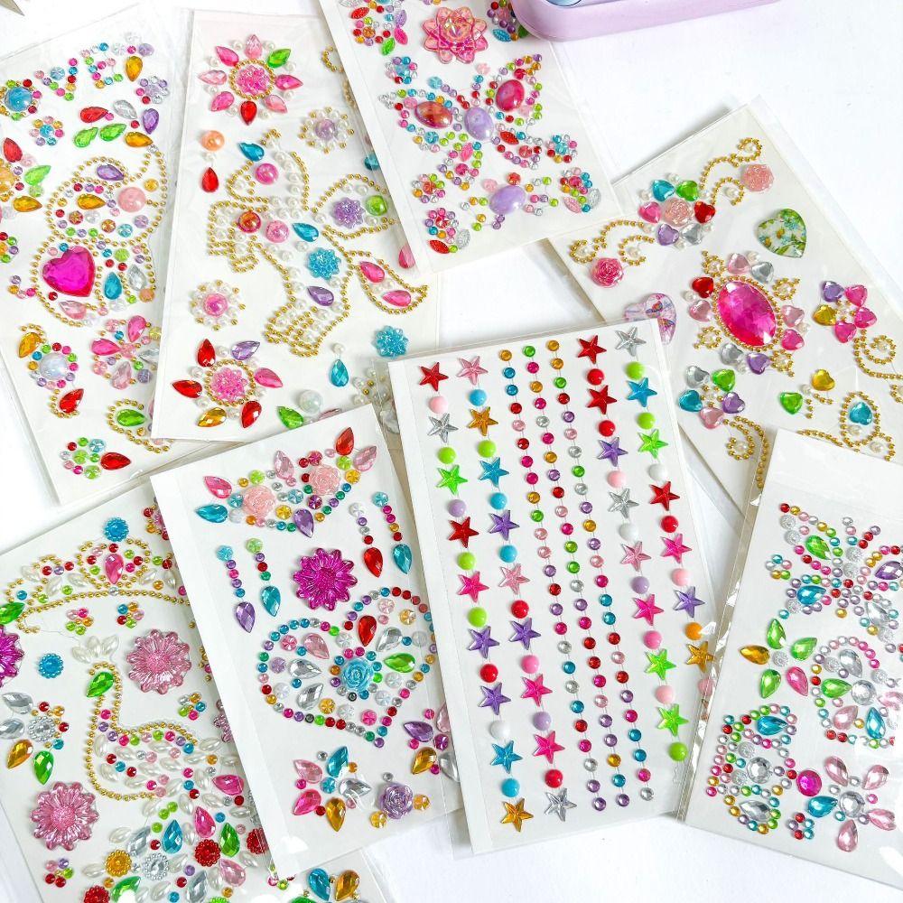 

Скрапбукинг DIY Акриловые наклейки с драгоценными камнями Декоративные наклейки Детские игрушки Наклейки с драгоценными камнями Дети Девочки