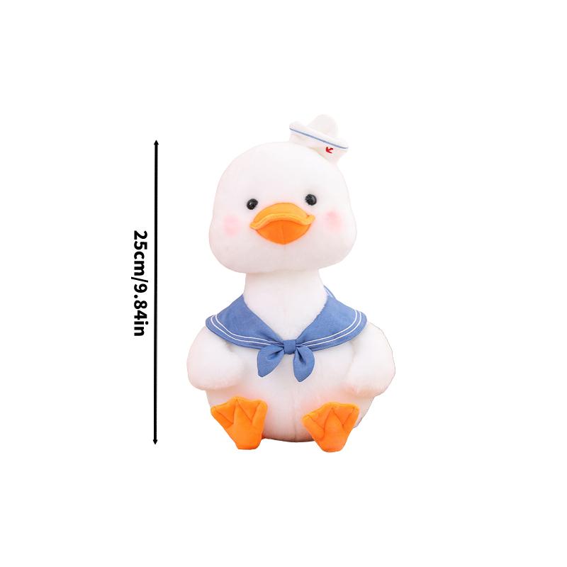 

Sunshine Doll Duck Children Plush Toy Sleeping Companion Girls Birthday Gift Blue Scarf,25cm/9.84in