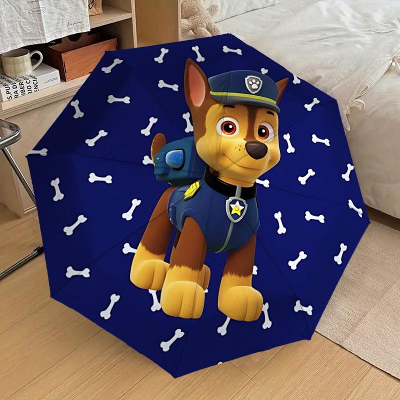 1PC dog paw Umbrella-8-Rib Reinforced, Automatic Open, Lightweight & Durable, Cute Fashion Accessory for Outdoor, Beach or Casual Use, Beach Umbrella