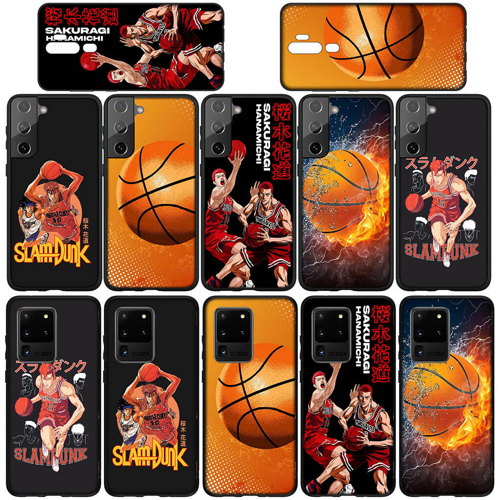 for Samsung Galaxy S25 S24 S23 iPhone 17 16 15 Xiaomi Redmi Note 14 13 12 11 Plus Pro Max XR Phone Case Lovely Slam Dunk Basketball OPPO Huawei Cover