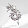 Rose Brooch - Elegant and Grand for Women. Pearl Brooch Exudes A Light Luxury and High-end Charm.