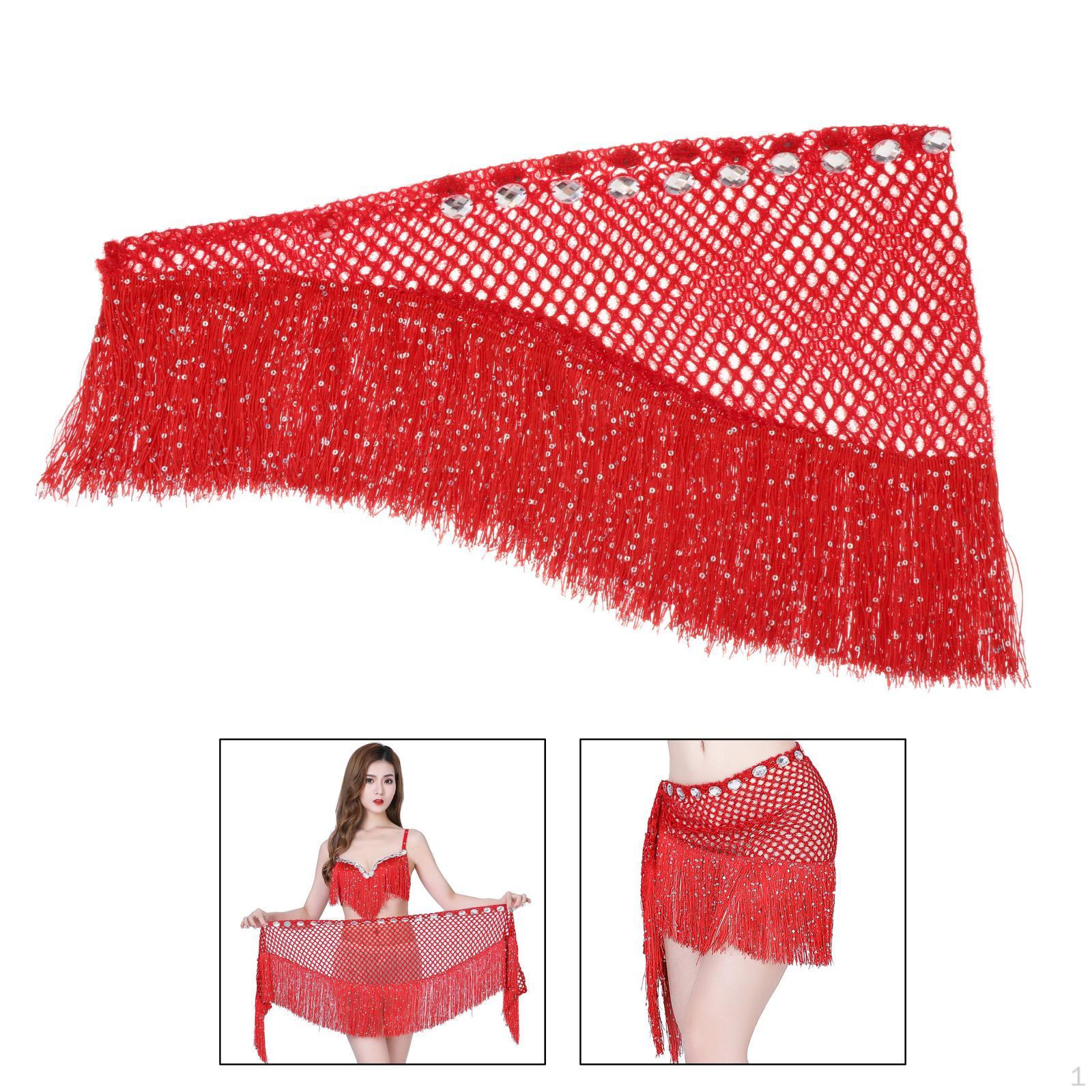 

Пояс-шарф для танца живота с кисточками