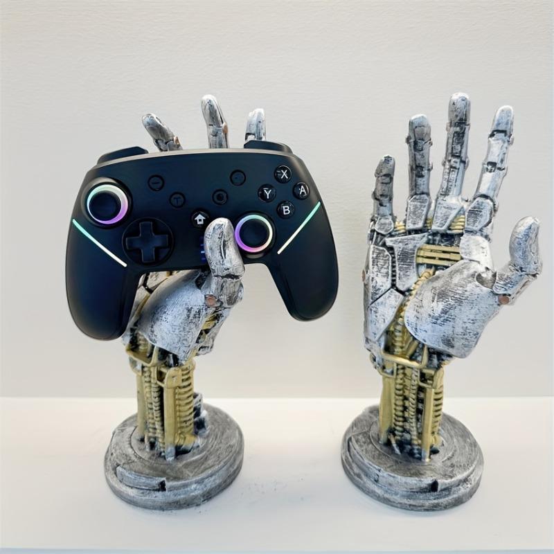 1PC Cyberpunk Robot Resin Craft Ornament, Suitable for Gamepads, Mobile Phones, Etc. | Science Fiction Mechanical Style Decoration