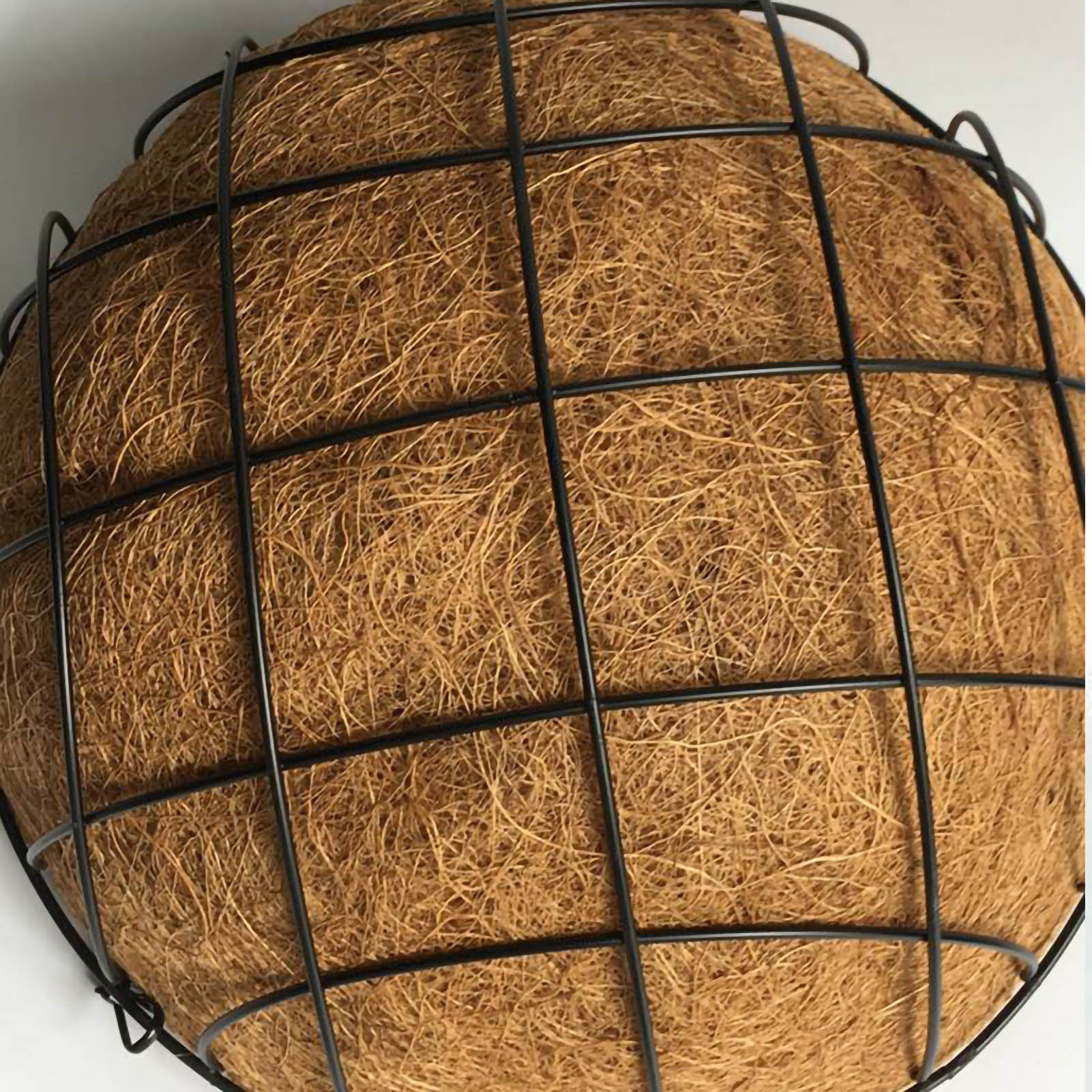 

Подвесное кашпо для цветов Полукруглая проволочная подставка для растений с цепью для украшения крыльца, сада, балкона 12 дюймов в диаметре 30 см 12in Dia 30cm Height