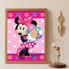 Diamond Painting 5D Handmade DIY Minnie Mouse Flowers Diamond Stickers Home Room Decorations Gifts for Her