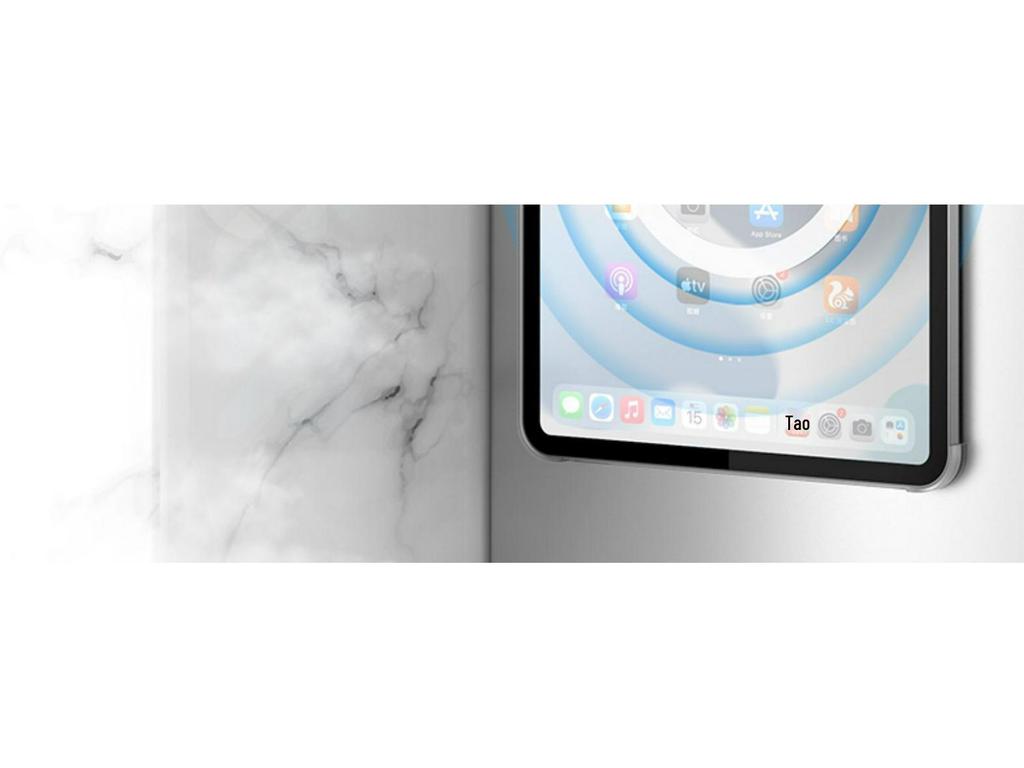 2022 iPad Pro 11-inch Magnetic Rotating Case for Mini 6, 10.2-inch, and Air 4/5, 12.9-inch, Transparent Protective Cover.